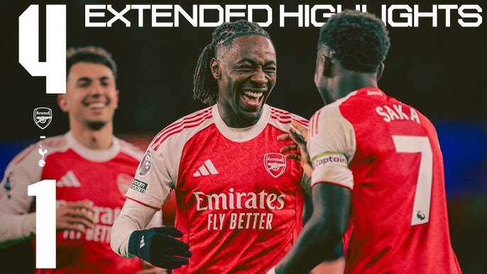 23/11: Arsenal 4-1 Tottenham