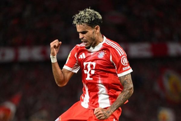 Luis Díaz đạt 18 bàn thắng sau 30 trận tại Bayern Munich