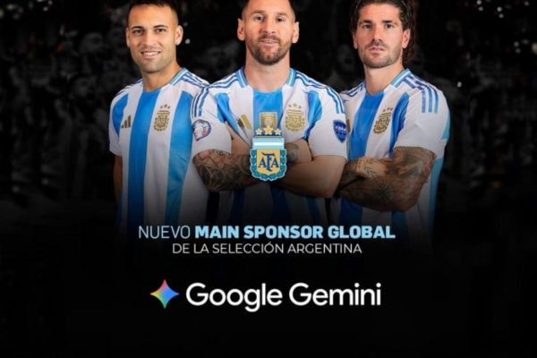 Google Gemini sẽ tài trợ toàn cầu cho đội tuyển Argentina