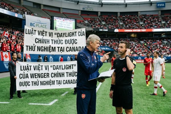 Luật Việt Vị "Daylight" Của Wenger Chính Thức Được Thử Nghiệm Tại Canada
