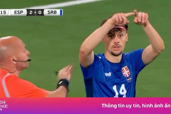 Trận đấu giữa Tây Ban Nha và Serbia không có VAR