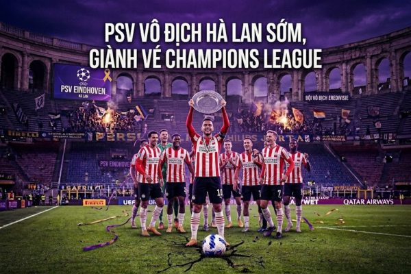 PSV Eindhoven vô địch sớm: Khi sức nặng của bóng đá châu Âu không còn nằm gọn trong top 5 giải đấu