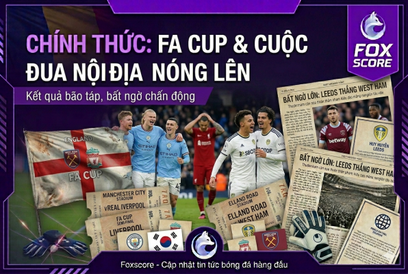 FA Cup nóng rực: Man City nghiền nát Liverpool, Leeds tạo địa chấn trước West Ham