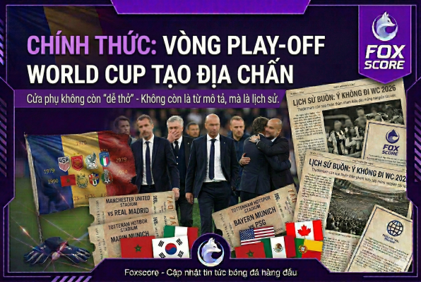 Vòng play-off World Cup tạo địa chấn: Cửa phụ không còn “dễ thở”